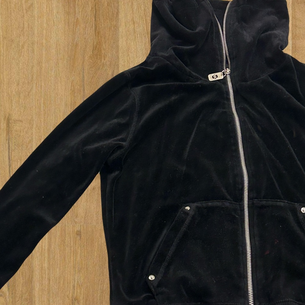 Michael Kors Velour Velvet Bomber Track Jacket - Picture 2 of 8